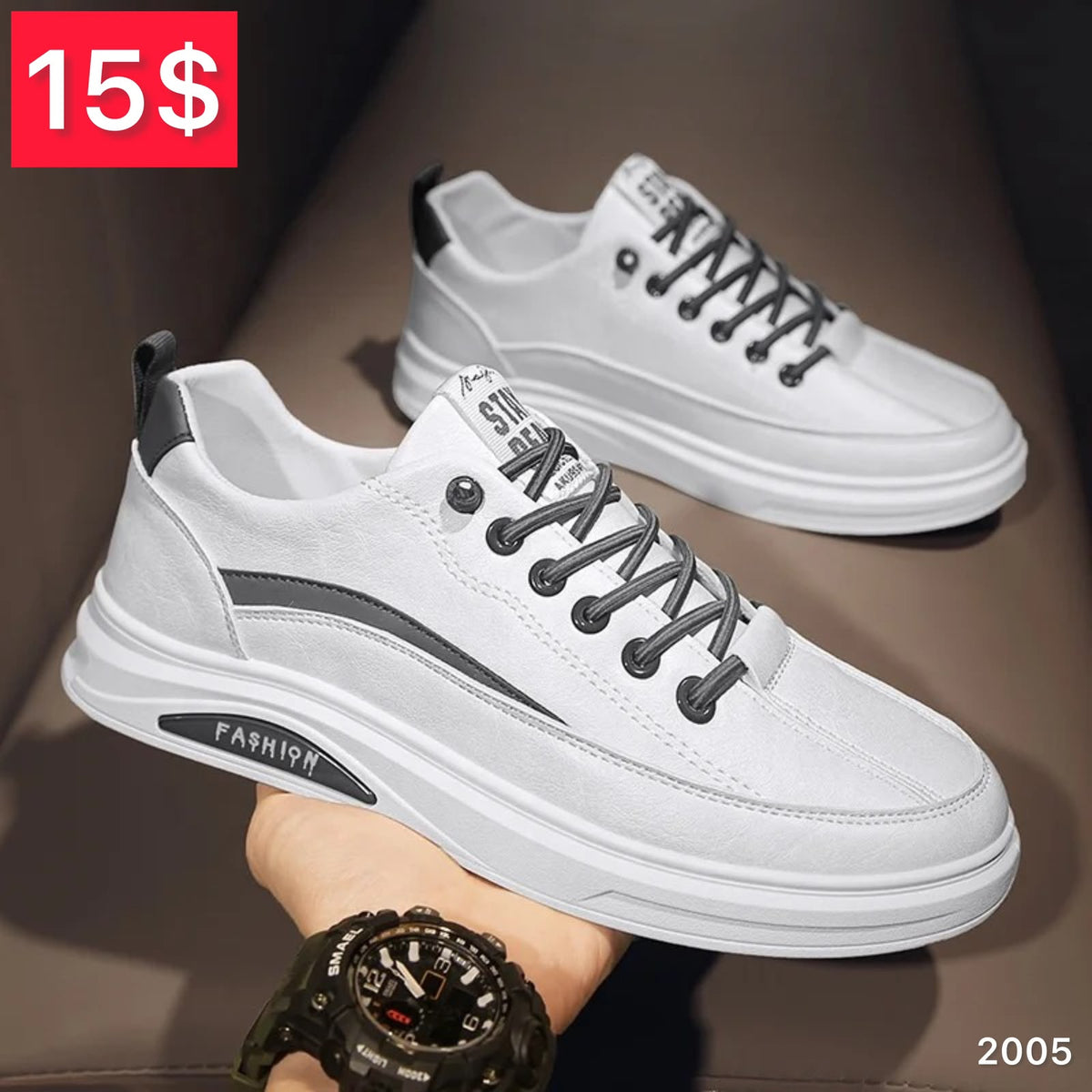 White Leather Shoes